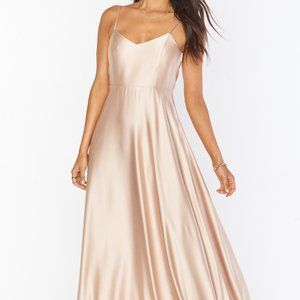 Mumu Weddings Faith Dress XS Champagne Luxe Satin